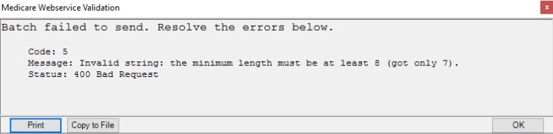 Invalid String Error